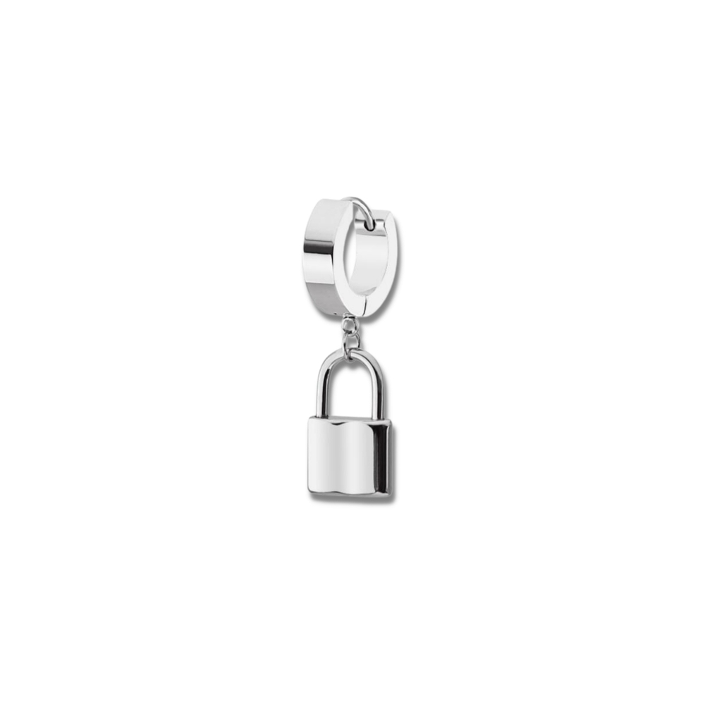 Lock Earring - Picture 2 of 4